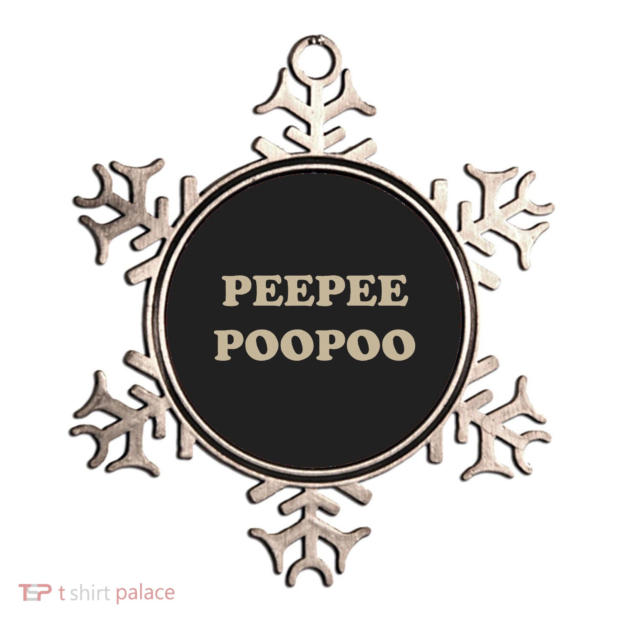 PeePee PooPoo Funny Sarcastic Adult Humor Sayings Ornament