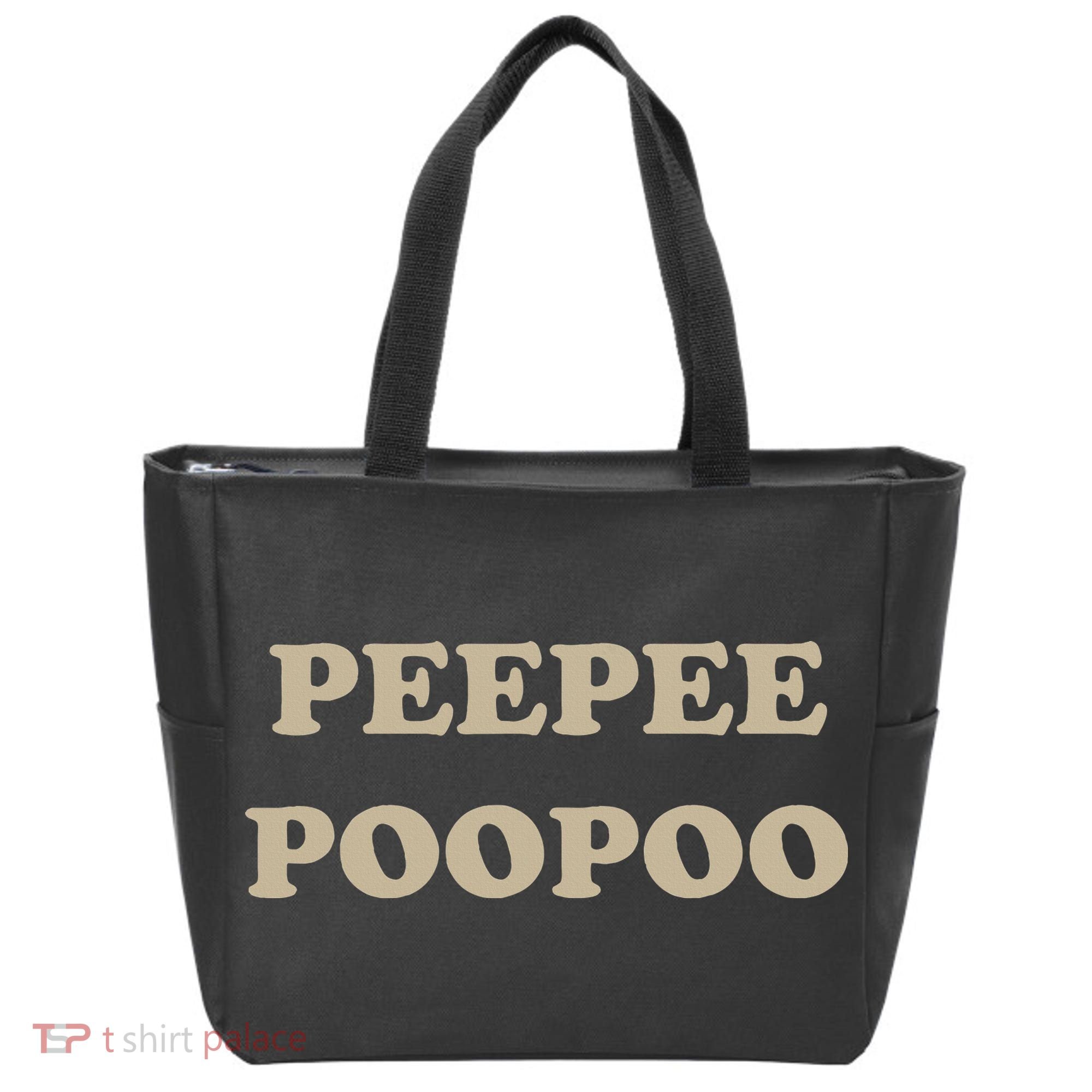 PeePee PooPoo Funny Sarcastic Adult Humor Sayings Tote Bag