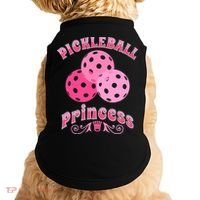 Pickleball Princess funny sport lover coach Doggie Tank thumb 0