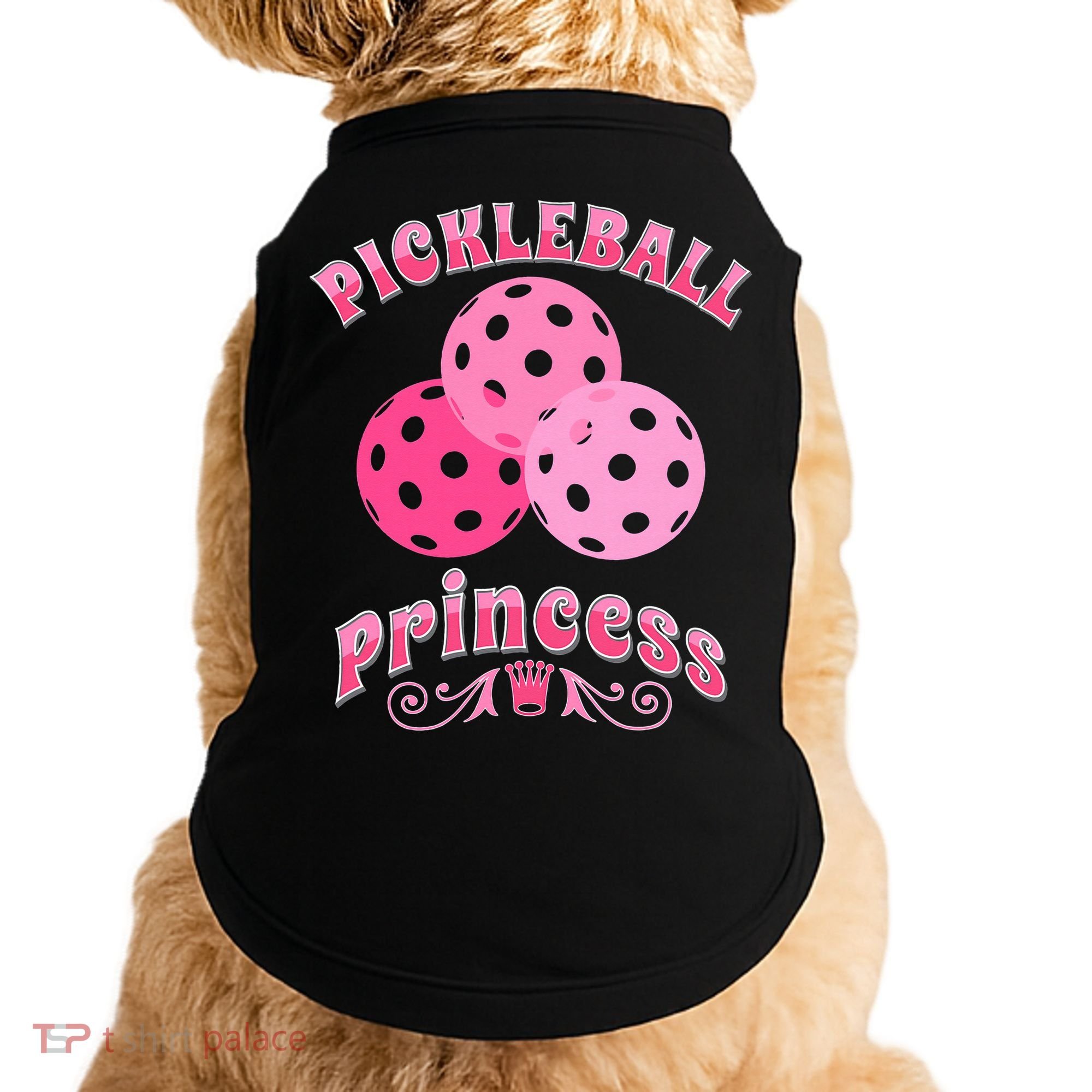 Pickleball Princess funny sport lover coach Doggie Tank