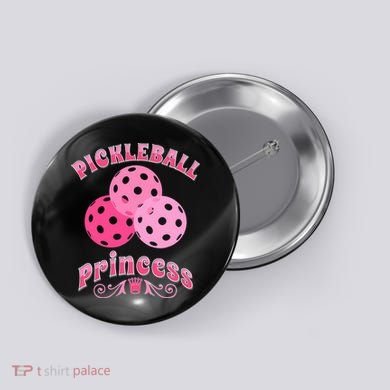 Pickleball Princess funny sport lover coach Button