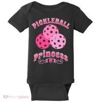 Pickleball Princess funny sport lover coach Baby Bodysuit thumb 0