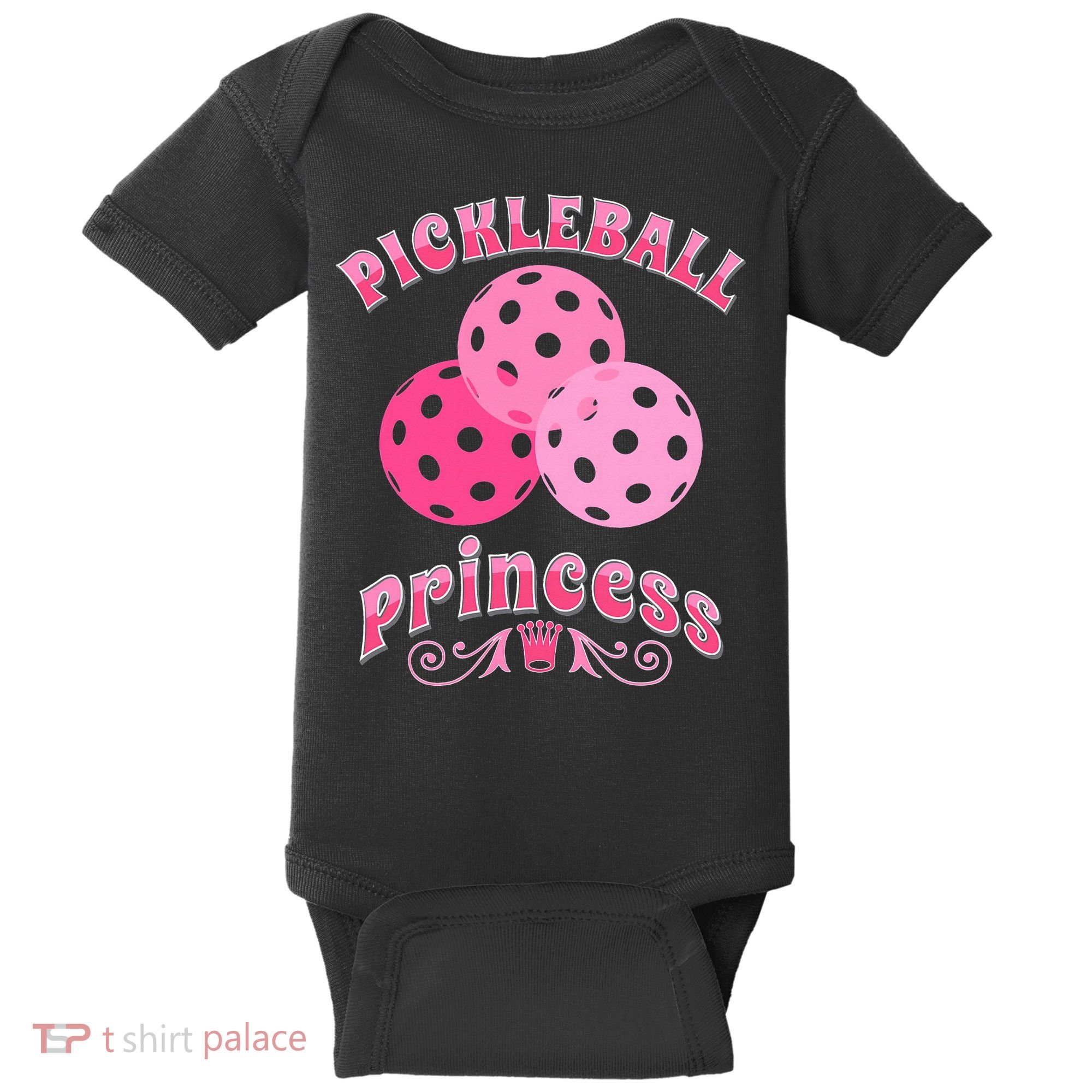 Pickleball Princess funny sport lover coach Baby Bodysuit