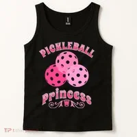 Pickleball Princess funny sport lover coach Tank Top thumb 2