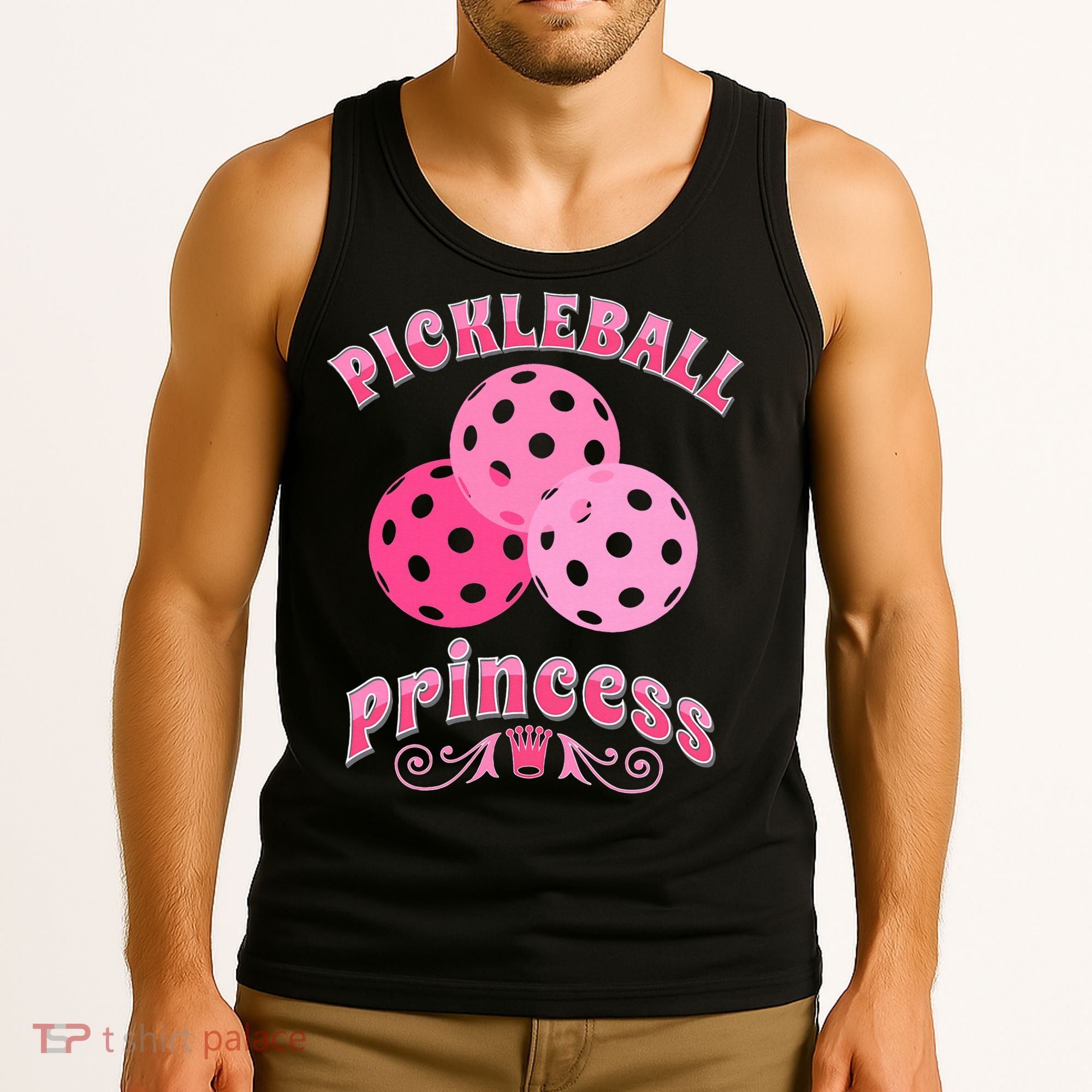 Pickleball Princess funny sport lover coach Tank Top