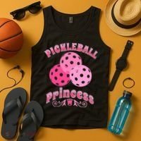 Pickleball Princess funny sport lover coach Tank Top thumb 4