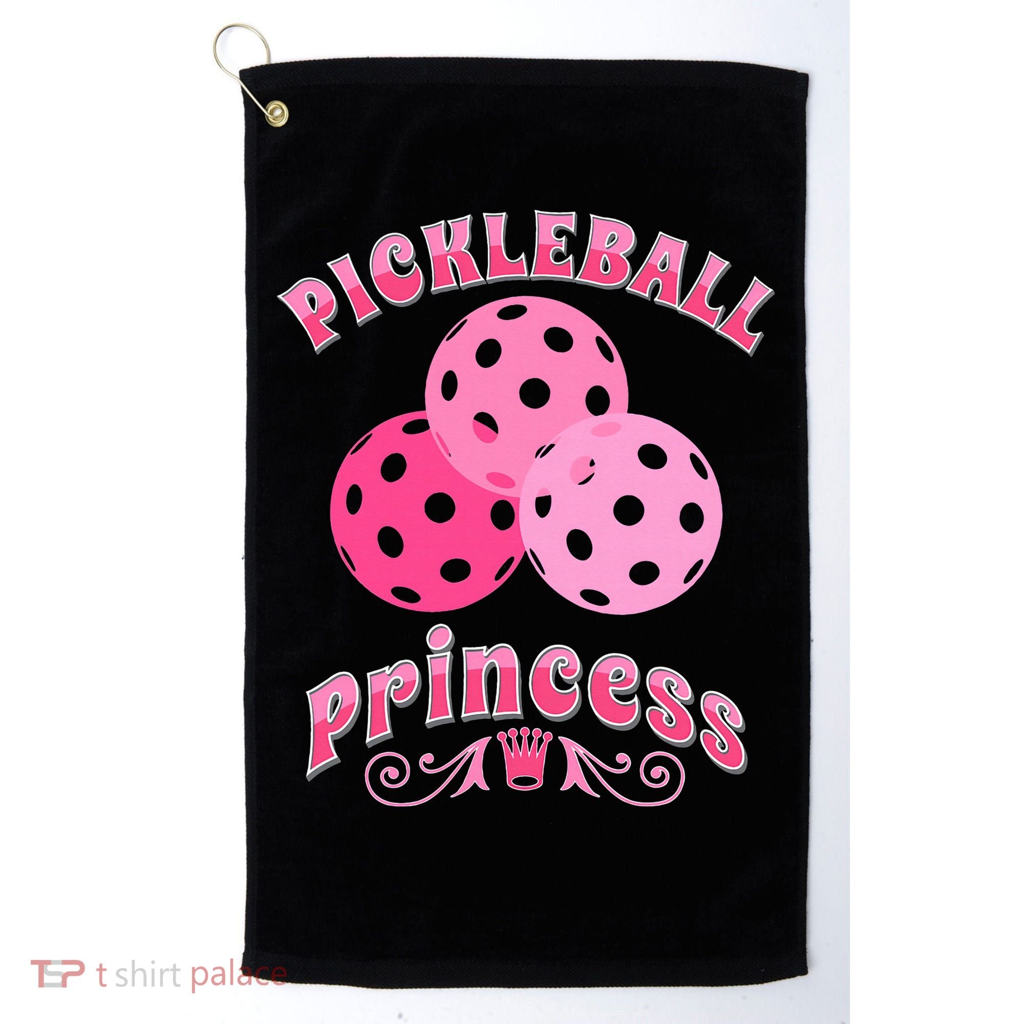 Pickleball Princess funny sport lover coach Golf Towel