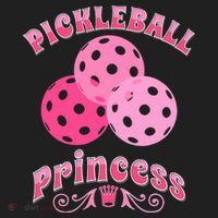 Pickleball Princess funny sport lover coach Golf Towel thumb 3