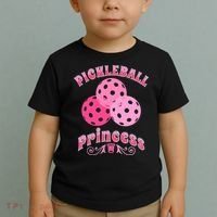 Pickleball Princess funny sport lover coach Toddler T-Shirt thumb 2