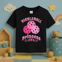 Pickleball Princess funny sport lover coach Toddler T-Shirt thumb 3