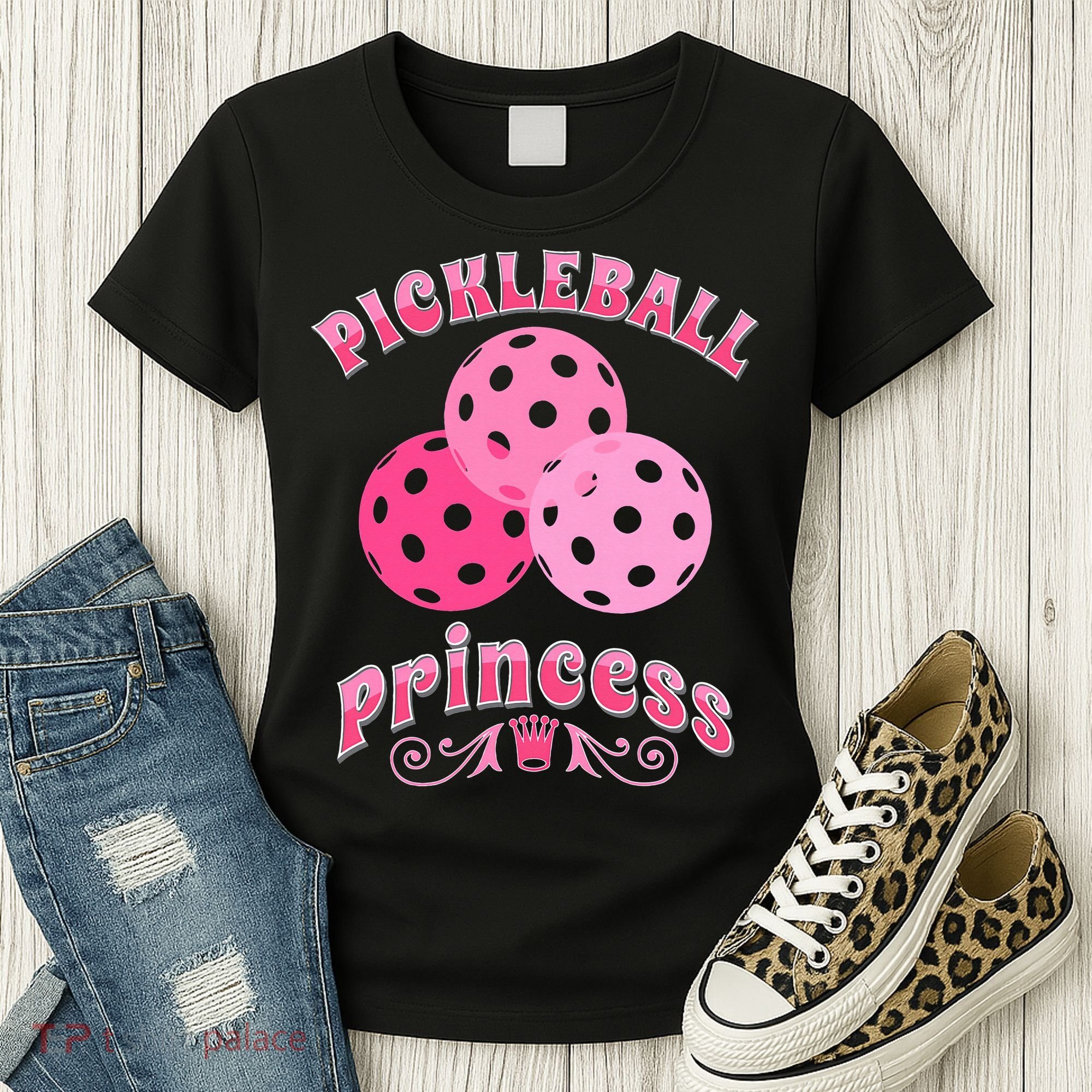 Pickleball Princess funny sport lover coach Women's T-Shirt