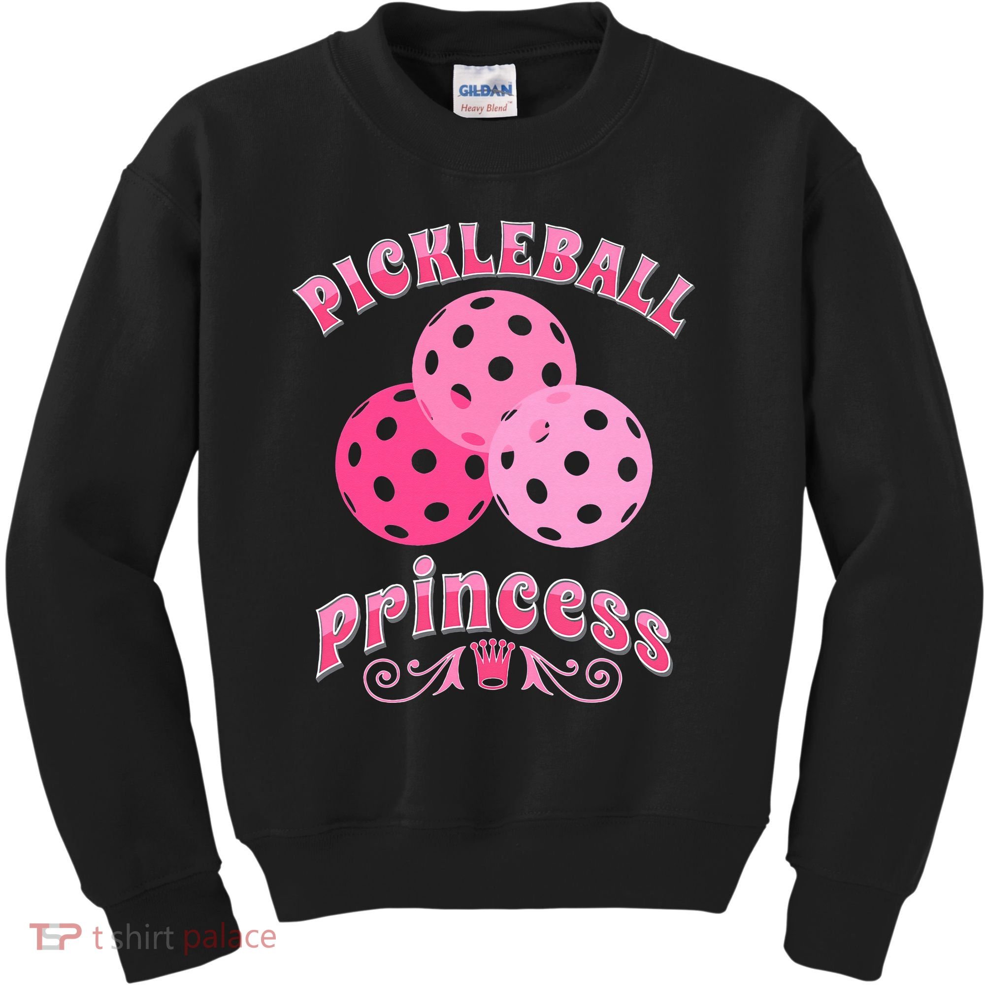 Pickleball Princess funny sport lover coach Kids Sweatshirt