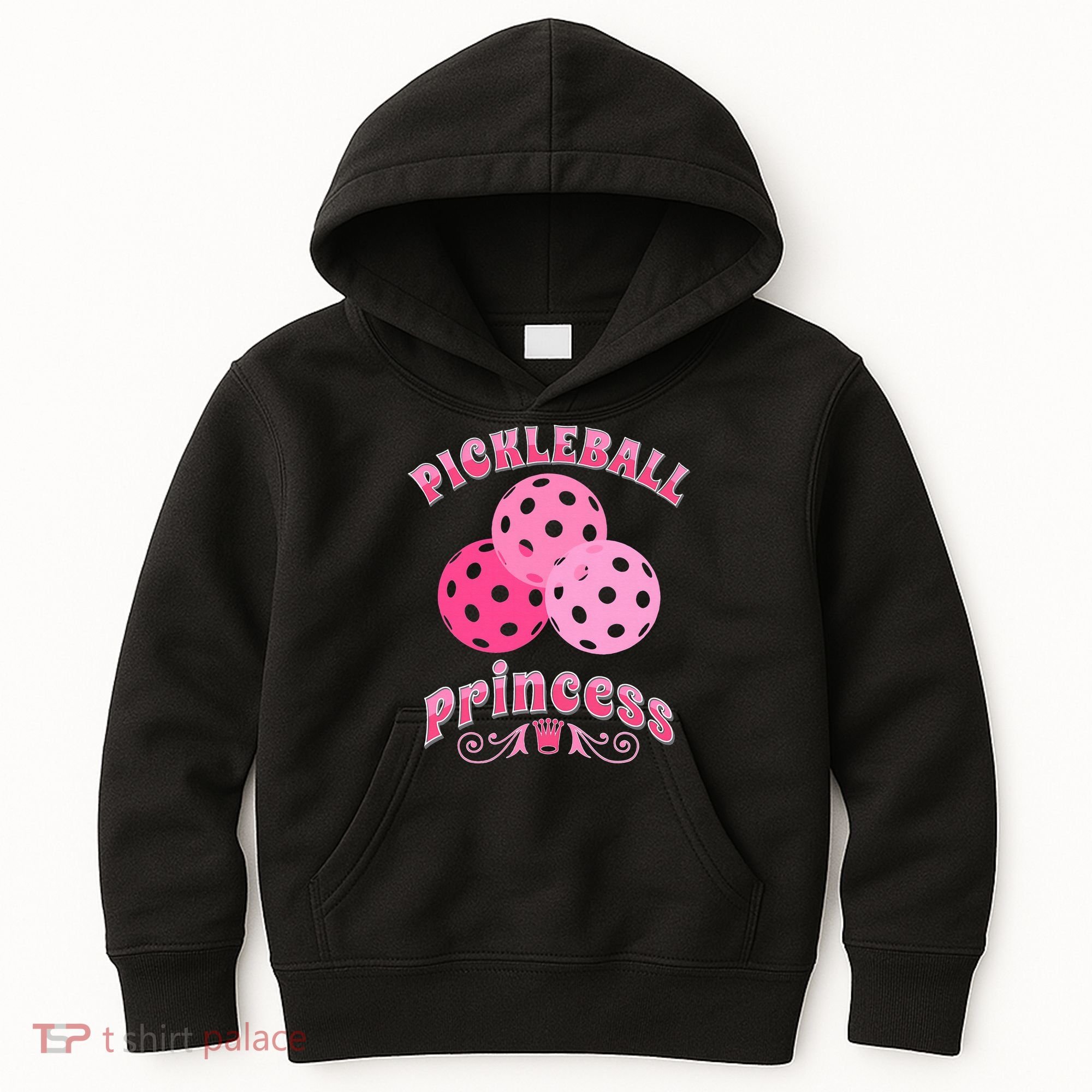 Pickleball Princess funny sport lover coach Kids Hoodie