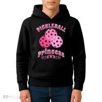 Pickleball Princess funny sport lover coach Kids Hoodie thumb 4