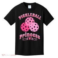 Pickleball Princess funny sport lover coach Kids T-Shirt thumb 0