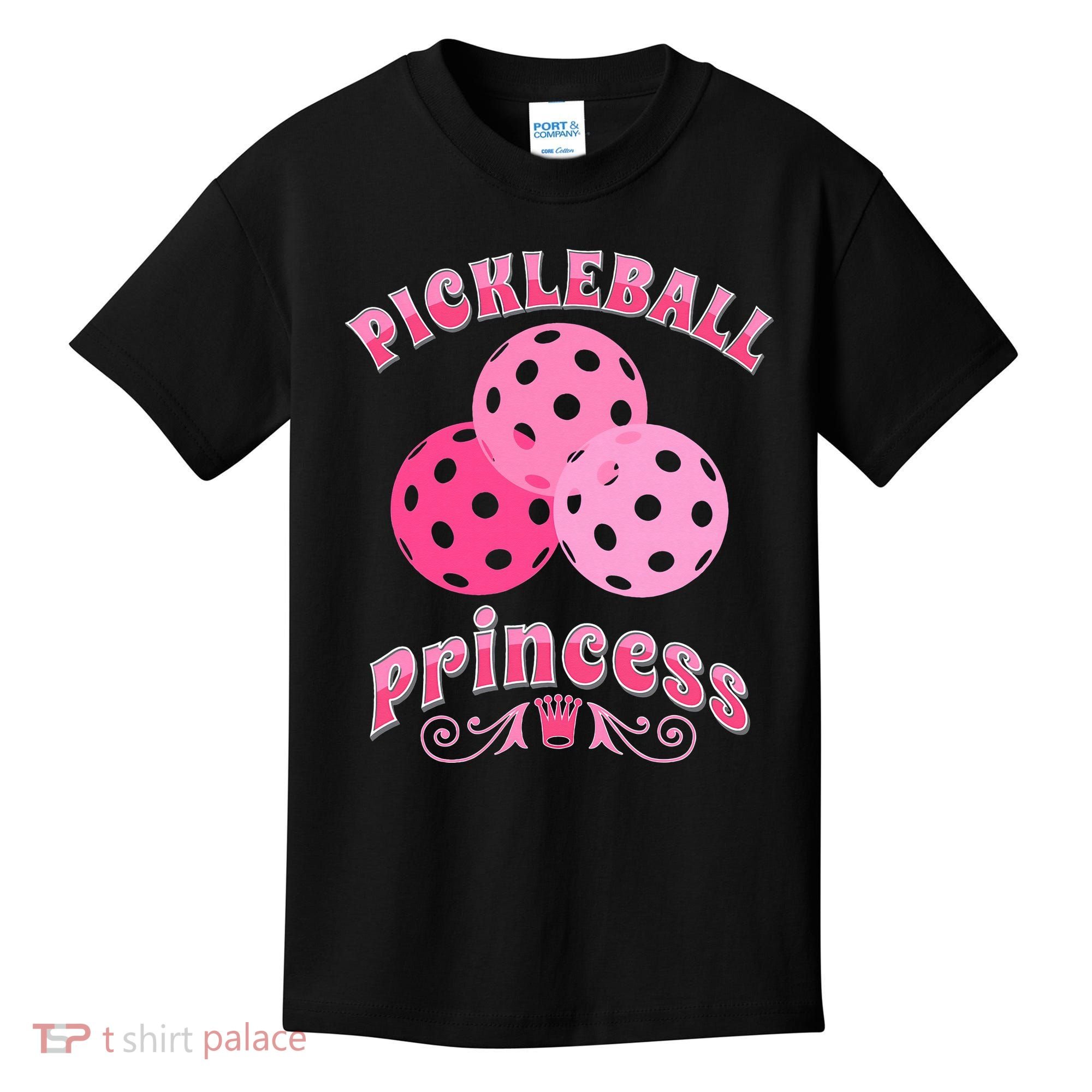 Pickleball Princess funny sport lover coach Kids T-Shirt