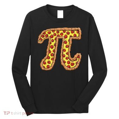 Pizza Pi Funny Pi day gift funny Pizza Long Sleeve Shirt