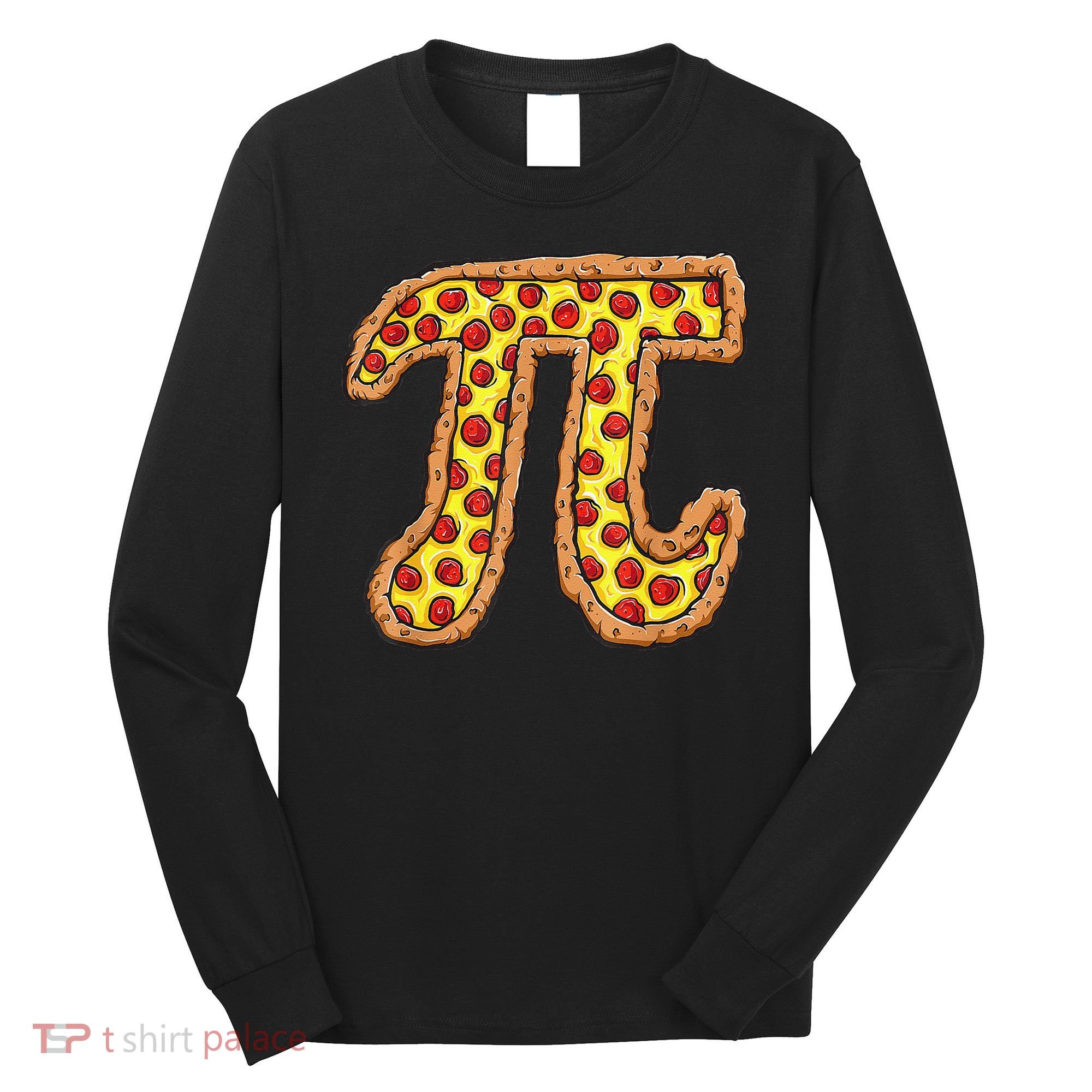 Pizza Pi Funny Pi day gift funny Pizza Long Sleeve Shirt