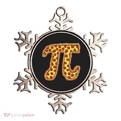 Pizza Pi Funny Pi day gift funny Pizza Ornament