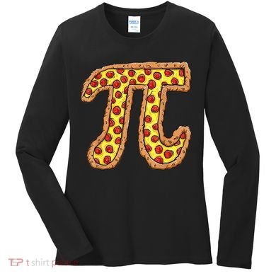 Pizza Pi Funny Pi day gift funny Pizza Women's Long Sleeve Shirt
