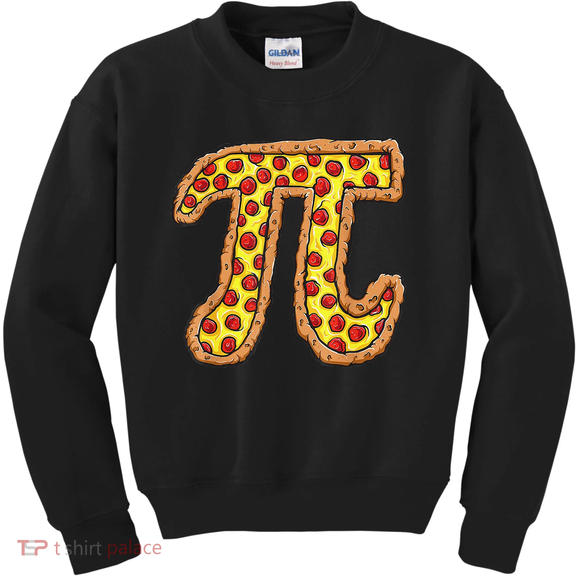 Pizza Pi Funny Pi day gift funny Pizza Kids Sweatshirt