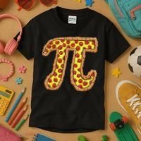 Pizza Pi Funny Pi day gift funny Pizza Kids T-Shirt thumb 3