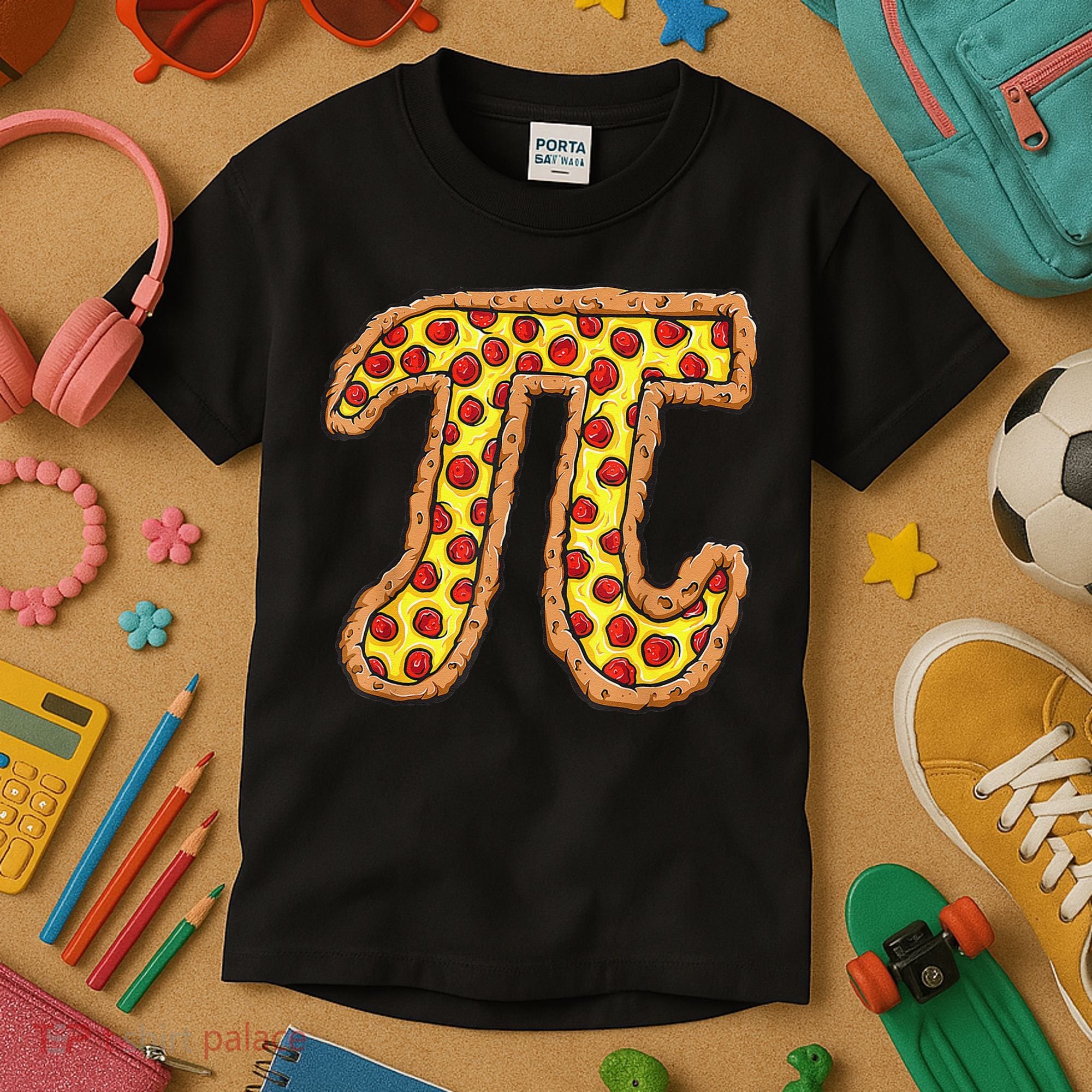 Pizza Pi Funny Pi day gift funny Pizza Kids T-Shirt