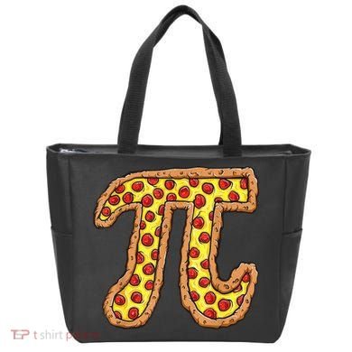 Pizza Pi Funny Pi day gift funny Pizza Tote Bag