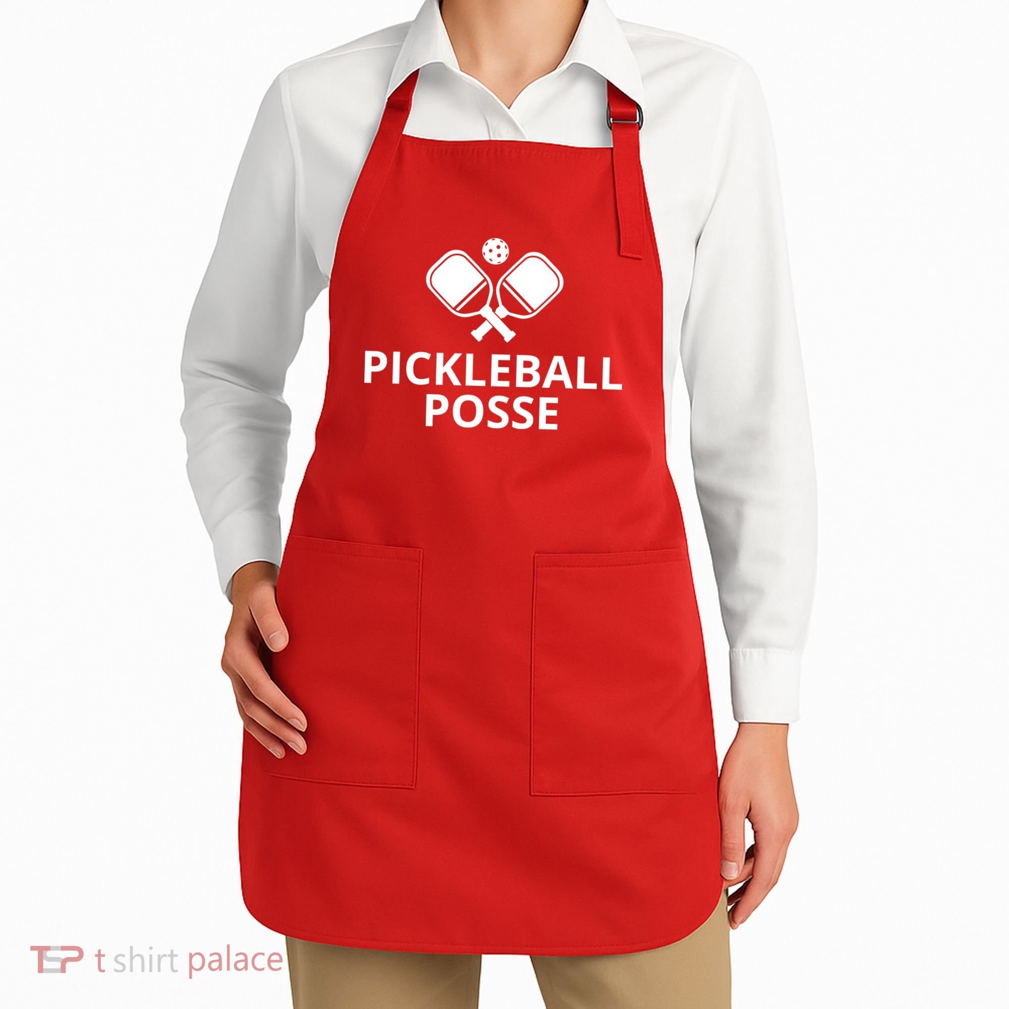 Pickleball Posse Funny Pickleball Quote Pickleball Lovers Apron
