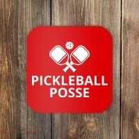 Pickleball Posse Funny Pickleball Quote Pickleball Lovers Coaster thumb 0