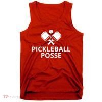Pickleball Posse Funny Pickleball Quote Pickleball Lovers Tank Top thumb 0