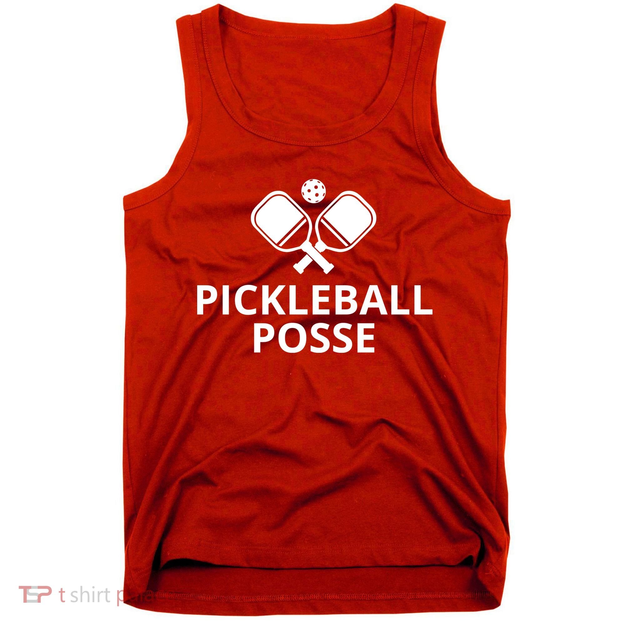 Pickleball Posse Funny Pickleball Quote Pickleball Lovers Tank Top