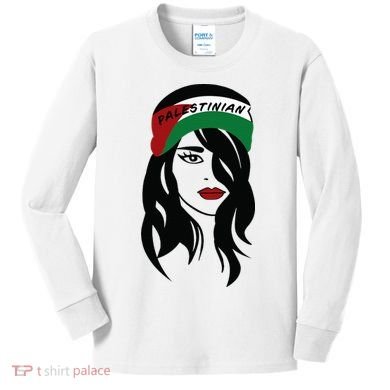 Palestinian Palestine Flag Palestinians Kids Long Sleeve Shirt