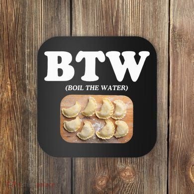 Pierogi Polish Food Coaster