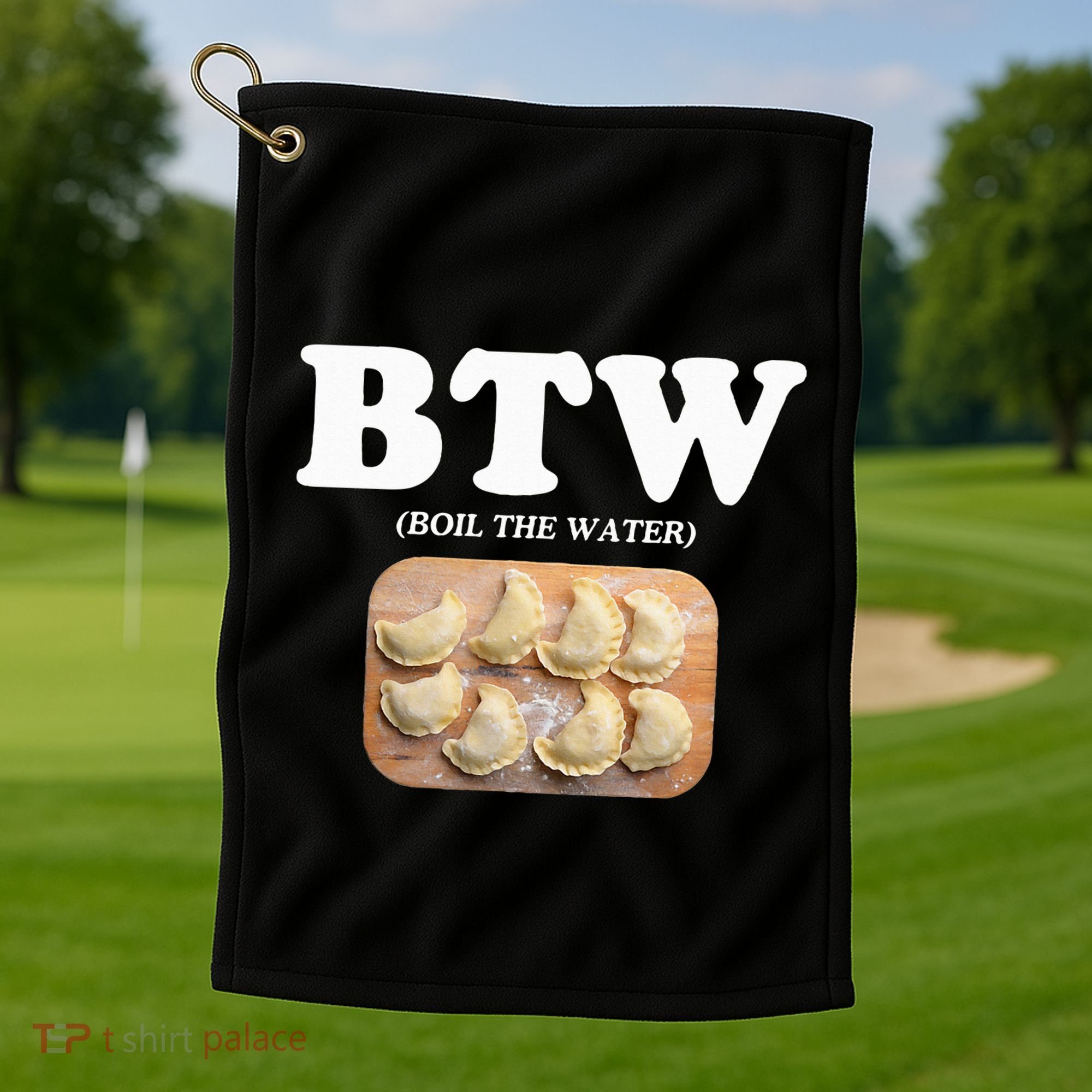 Pierogi Polish Food Golf Towel