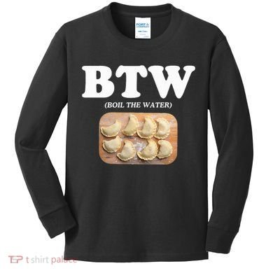 Pierogi Polish Food Kids Long Sleeve Shirt