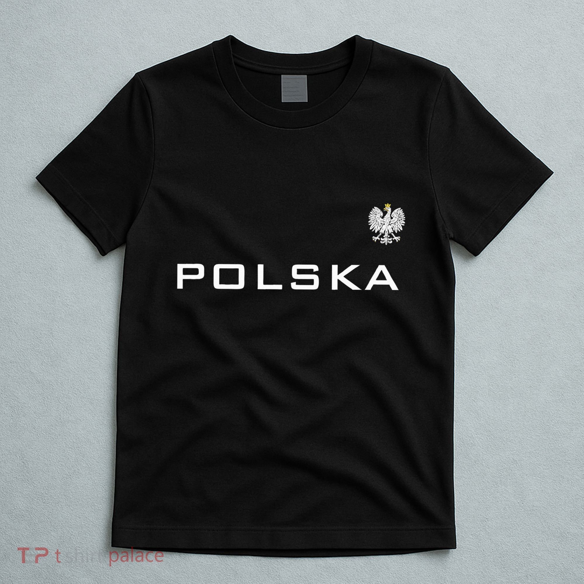 Polska Poland Flag Sports Athletic Jersey Style T-Shirt