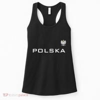 Polska Poland Flag Sports Athletic Jersey Style Women's Tank Top thumb 0