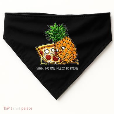 Pineapple Pizza Funny Pepperoni Pizzas USA-Made Doggie Bandana