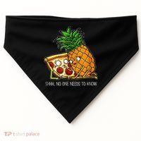 Pineapple Pizza Funny Pepperoni Pizzas USA-Made Doggie Bandana thumb 0