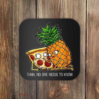 Pineapple Pizza Funny Pepperoni Pizzas Coaster