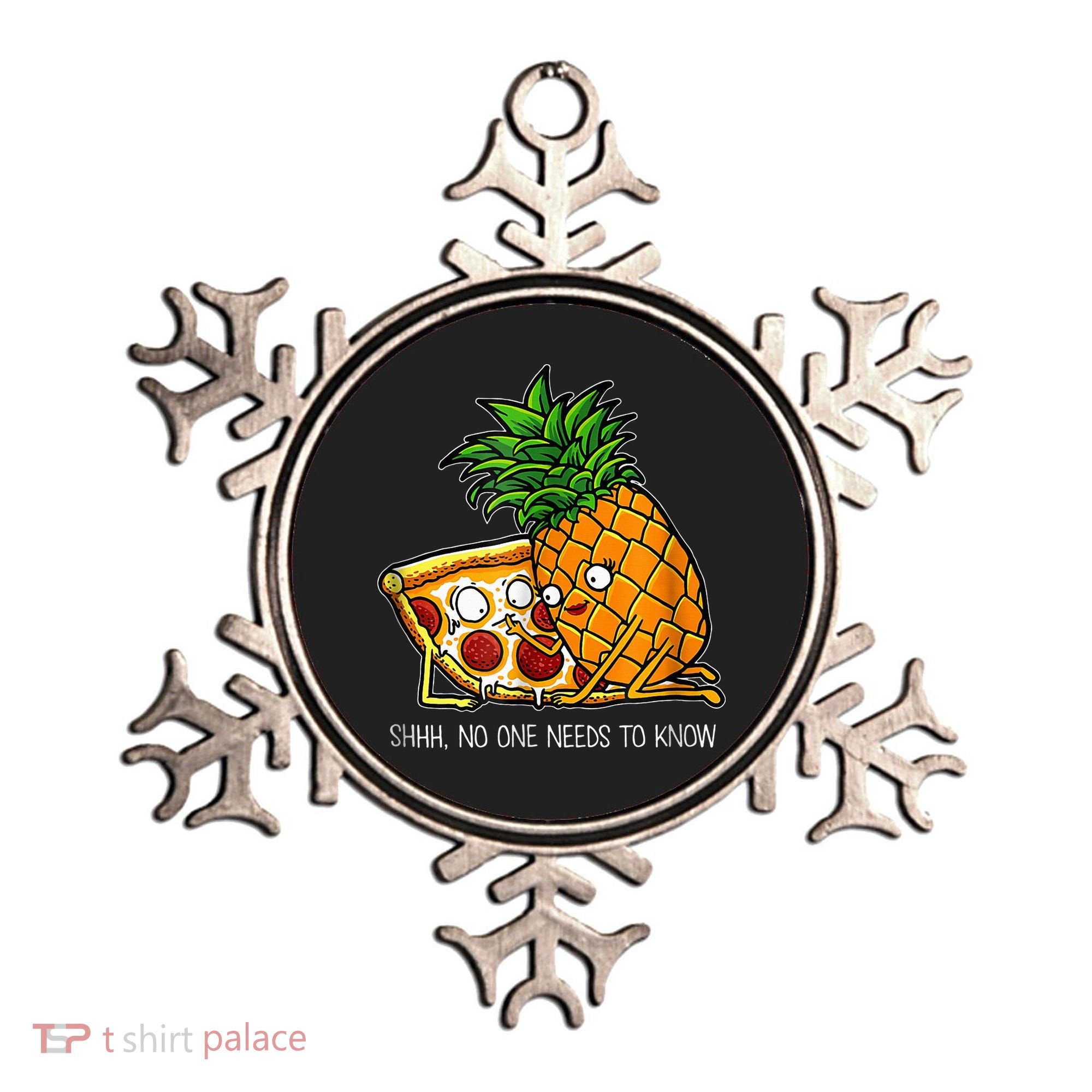 Pineapple Pizza Funny Pepperoni Pizzas Ornament
