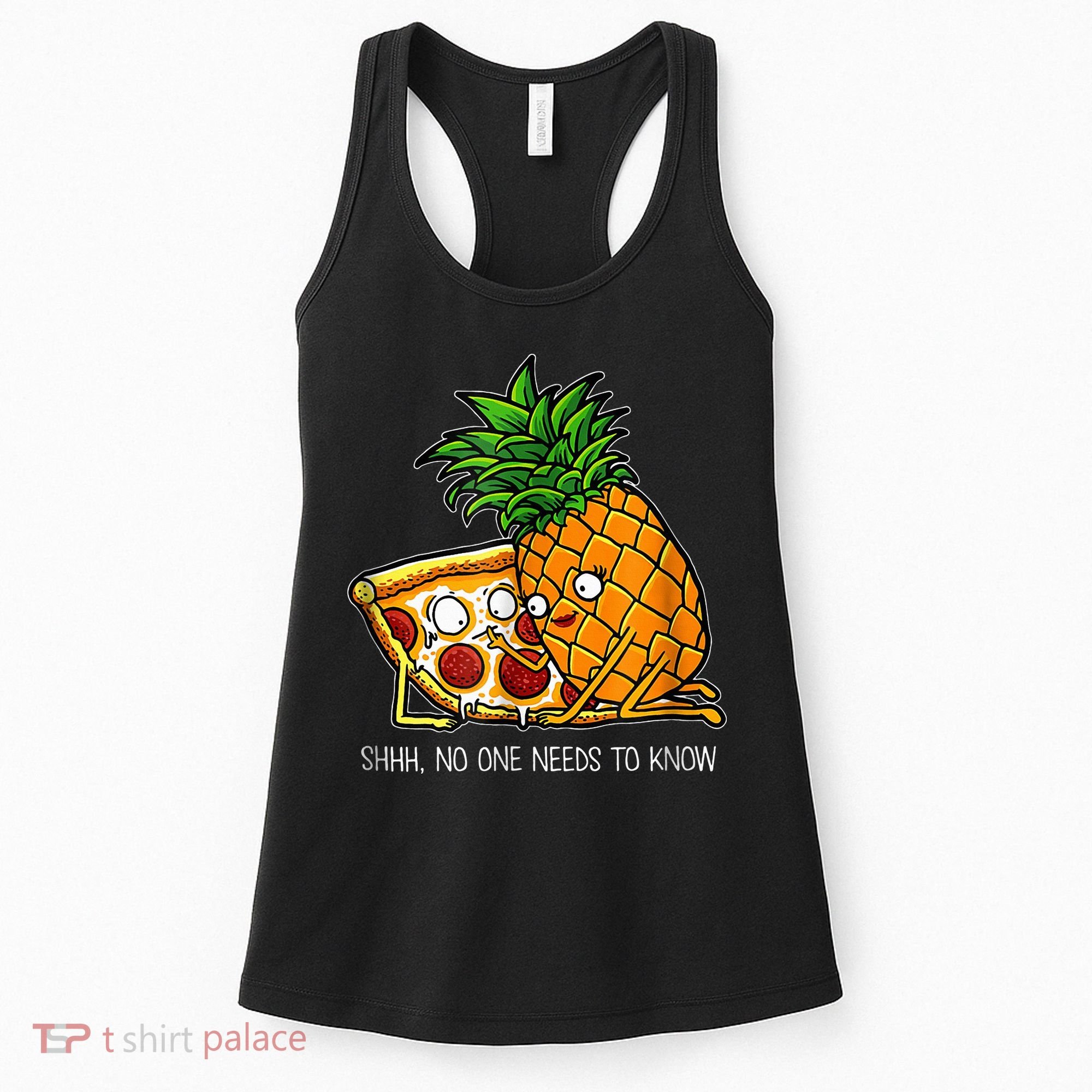 Pineapple Pizza Funny Pepperoni Pizzas Women's Tank Top