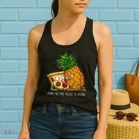 Pineapple Pizza Funny Pepperoni Pizzas Women's Tank Top thumb 2