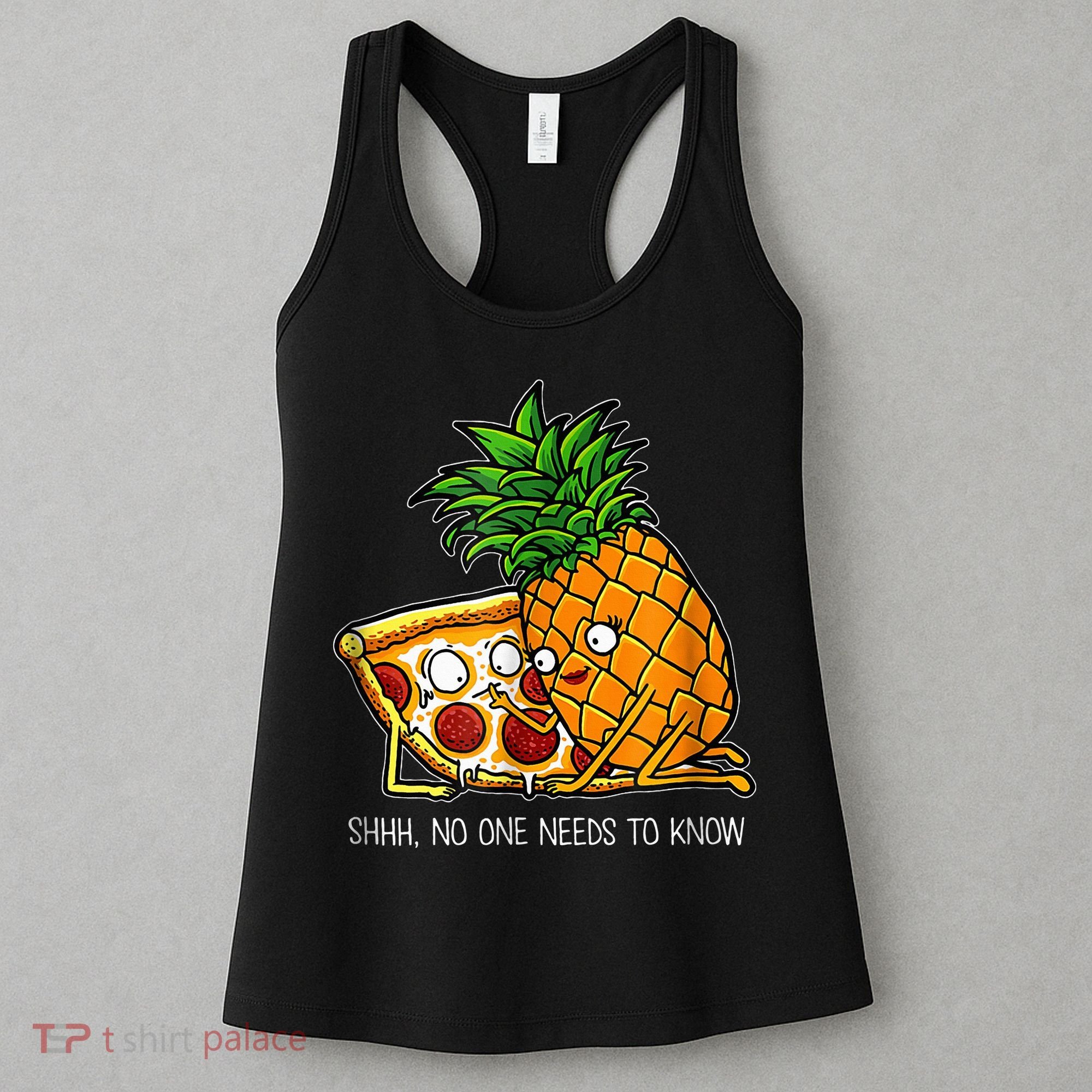 Pineapple Pizza Funny Pepperoni Pizzas Women's Tank Top