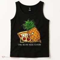 Pineapple Pizza Funny Pepperoni Pizzas Tank Top thumb 2