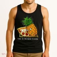 Pineapple Pizza Funny Pepperoni Pizzas Tank Top thumb 3