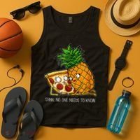 Pineapple Pizza Funny Pepperoni Pizzas Tank Top thumb 4