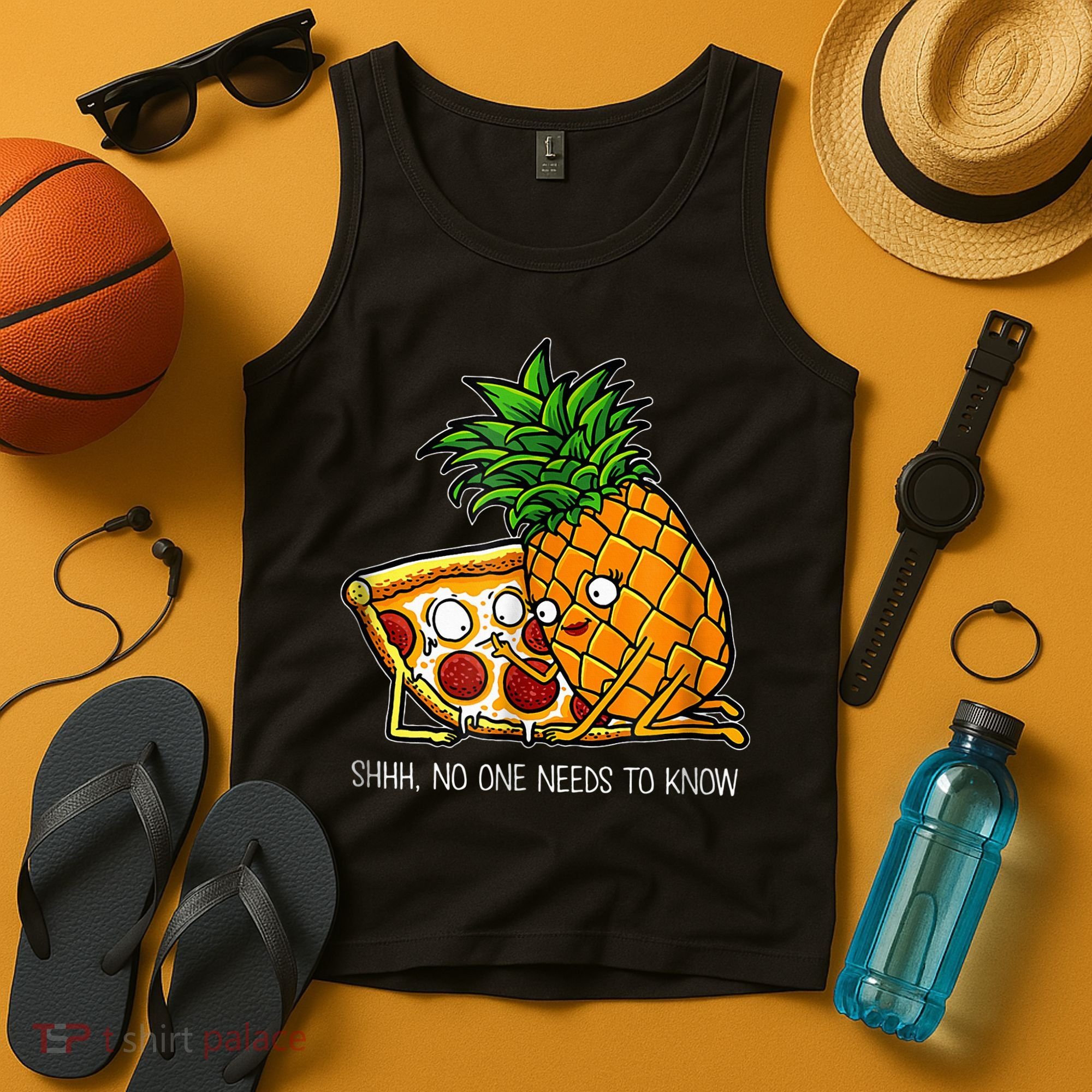 Pineapple Pizza Funny Pepperoni Pizzas Tank Top