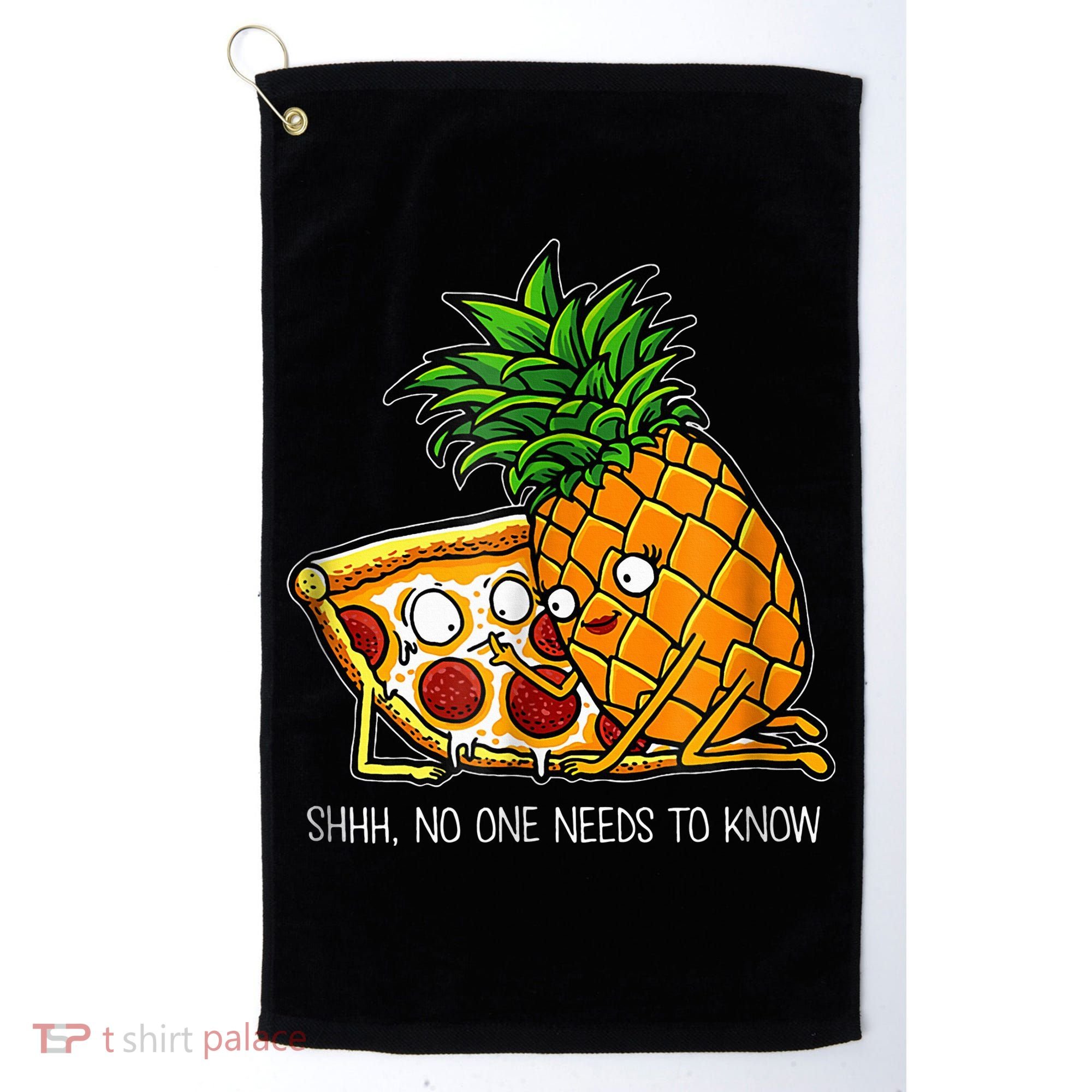 Pineapple Pizza Funny Pepperoni Pizzas Golf Towel